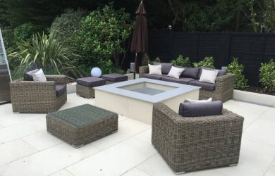 Artificial Grass Seating Fire and Bar